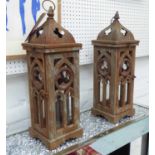 ORANGERY LANTERNS, a pair, in the French provincial style, 55cm H.