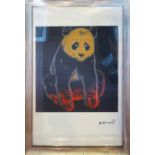 ANDY WARHOL 'Panda', lithograph, numbered ed of 100, from Leo Castelli Gallery NY, 61cm x 43cm,