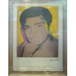 ANDY WARHOL 'Mohammad Ali', lithograph, numbered ed of 100, from Leo Castelli Gallery NY,