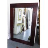 LOMBOK MIRROR, bevelled, in an Indonesian hardwood frame, 177cm x 120cm.