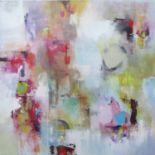 NIGEL KINGSTON 'Abstract', mixed media, signed verso, 100cm x 120cm.