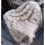 FAUX FUR THROWS, a set of 15.