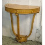 DEMI LUNE CONSOLE TABLE,