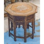 HOSHIARPUR OCCASIONAL TABLE, octagonal, early 20th century Moorish,