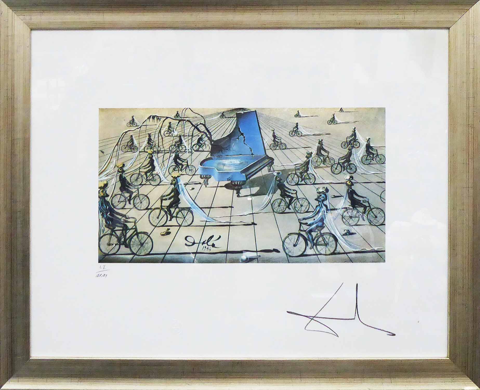 SALVADOR DALI 'Sentimental Colloquy', 1944, lithograph, hand numbered limited edition no.