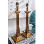 TABLE LAMPS, a pair, in the English style, 66cm H.