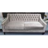SOFA, contemporary design, having a buttoned back with sloping arms,