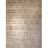 FINE SILVER SILK 'HOPPEN' CARPET, 275cm x 180cm.