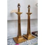 TABLE LAMPS, a pair, in the English style, 66cm H.