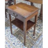 BEDSIDE/LAMP TABLES, a pair,