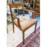 BRIDGE ARMCHAIRS, a pair, early 20th century, mahogany,