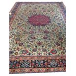 FINE ANTIQUE SAFAVID DESIGN TABRIZ CARPET, 380cm x 272cm.