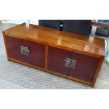 ASIAN LOW CABINET, with four drawers, 55cm D x 145cm W x 55cm H.