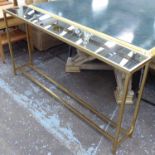 CONSOLE TABLE, 1950's, French inspired gilt finish, 80cm H.