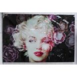 MARILYN MONROE, Contemporary School art print, 120cm x 80cm.