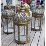 ORANGERY LANTERNS, a set of four, French provincial inspired design, 55cm H.