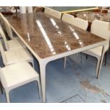 RUGIANO ALEXANDRA DINING TABLE, 241cm x 120cm x 77cm.