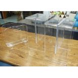 KARTELL BY LAUFEN MAX BEAM SIDE TABLES, a pair,