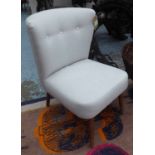 SIDE CHAIR, grey from Designer Guild, mid 20th century style, 62cm.