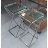 SIDE TABLES, a pair, contemporary Italian style, 53cm H.