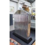 ROLLS ROYCE SILVER PLATED SPECIMEN CAR RADIATOR ORNAMENT, on wooden base international silver co,