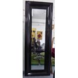 INDIA JANE MIRROR, black lacquered finish, 220cm x 80cm.