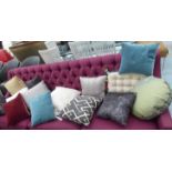 SCATTER CUSHIONS, a set of fifteen, various designs, 46cm x 36cm largest.