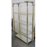 ETAGERE, en suite with previous lot of five tiers, 166cm H x 92cm W x 35cm D.