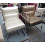 FENDI CASA DINING CHAIRS, a set of six, various colours, 89cm H.