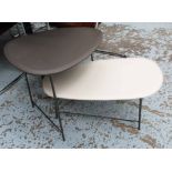 POLTRONA FRAU SASSO TABLES, by Paola Navone, tallest 51cm H.