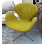 FRITZ HANSEN SWAN CHAIR, by Arne Jacobson, 80cm W.