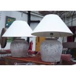 NEPTUNE HANLEY LARGE TABLE LAMPS, a pair, 80cm H.