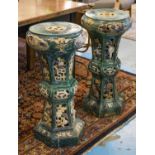 JARDINIERE STANDS, a pair,