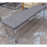 HALL SEAT, 1960's Italian style, 150cm x 40cm x 50cm.