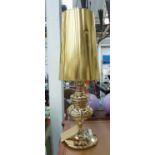 TABLE LAMP, contemporary gilt design, 78cm H.