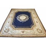 AUBUSSON DESIGN CARPET, 301cm x 229cm, neoclassical design.