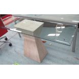 CONSOLE TABLE, contemporary Continental style, 150cm x 46cm x 75cm.