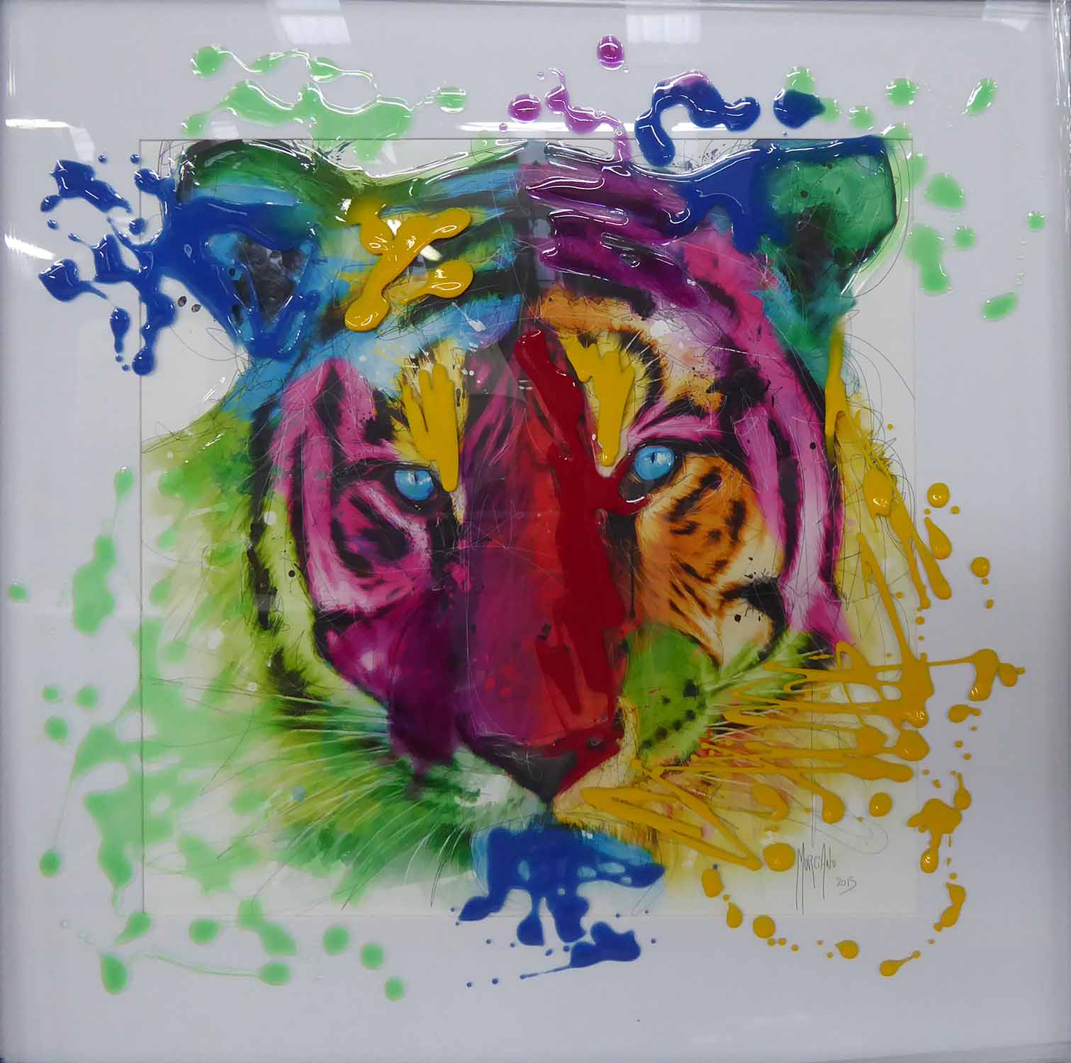 PATRICE MURCIANO, the zebra pop and tiger, 55cm x 55cm. - Image 2 of 2