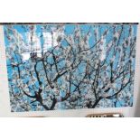 CONTEMPORARY SCHOOL, The Japanese Cherry Blossom, 120cm x 80cm.