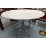 OSVALDO BORSANI INSPIRED BREAKFAST TABLE, 121cm diam x 77cm.