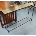CONSOLE TABLE, 1950's French style bronzed finish, 81cm H.
