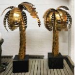 MAISON JANSEN STYLE PALM TREES, a pair, 115cm H.