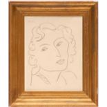 HENRI MATISSE 'O18', 1943 very rare collotype on velin d'arches edition 30,