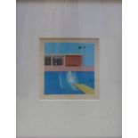 DAVID HOCKNEY 'A Bigger Splash', giclée print on Purcell ultrasmooth 300gsm, 23cm x 23cm, framed.