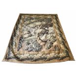 FLEMISH DESIGN TAPESTRY, 225cm x 166cm, woodland scene.