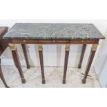 CONSOLE TABLE, Empire style mahogany,