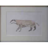 DAME ELISABETH FRINK 'Badger', print from Wild animals series, signed in the plate, 60cm x 45cm,