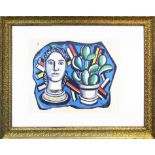 FERNAND LEGER 'Femme et Cactus', 1954 screenprint, signed in the plate, edition 1000, stamped,