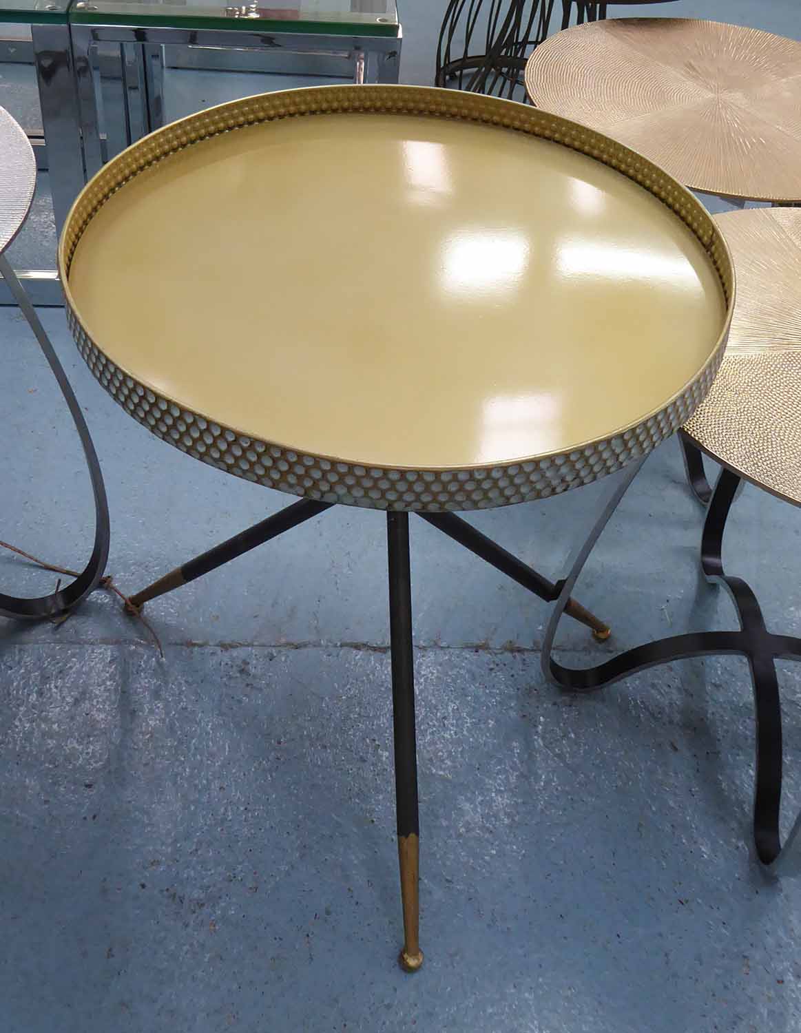 SIDE TABLE, 1960's French inspired, 61cm H.