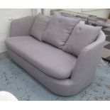 SOFA, contemporary French style design, grey finish, 180cm W.